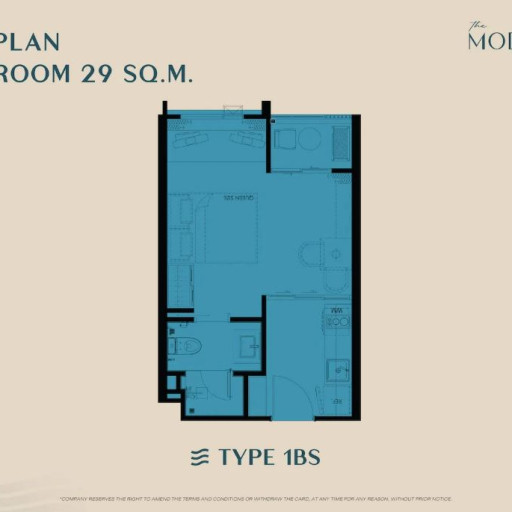 The Modeva, 1 Bedroom - 29 m²