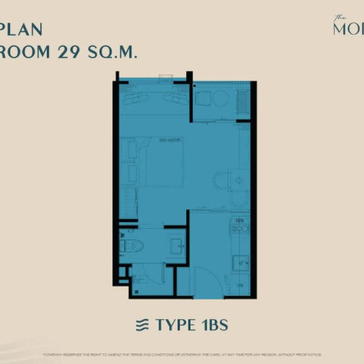 The Modeva, 1 bedroom apartments - from 29 m² to 58 m²