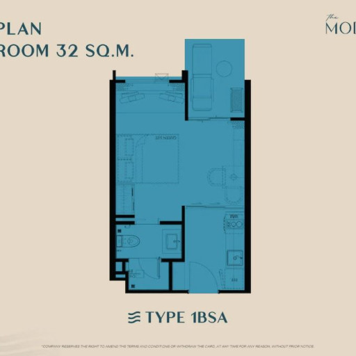 The Modeva, 1 bedroom apartments - from 29 m² to 58 m²