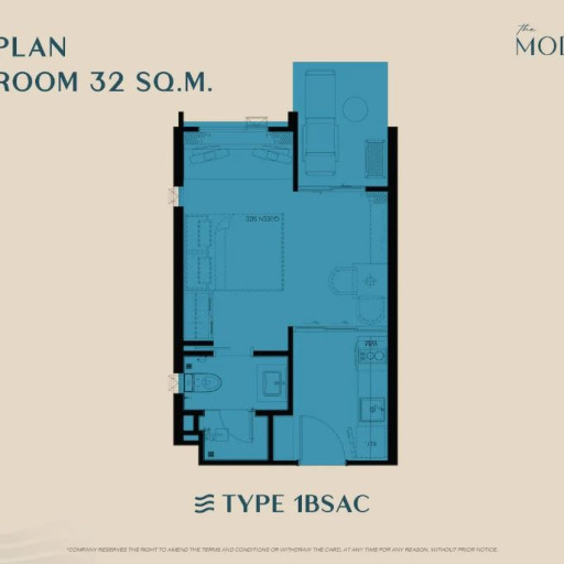The Modeva, 1 bedroom apartments - from 29 m² to 58 m²