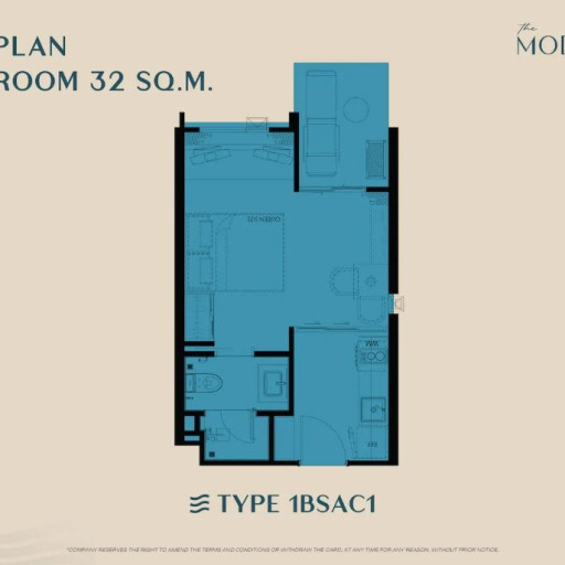 The Modeva, 1 bedroom apartments - from 29 m² to 58 m²