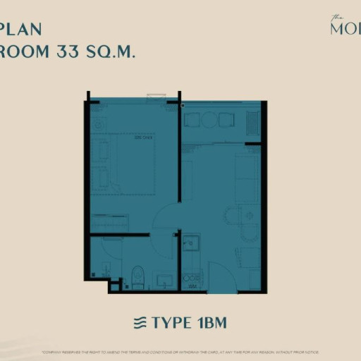 The Modeva, 1 Bedroom - 33 m²
