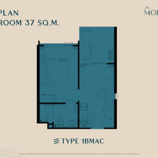 The Modeva, 1 bedroom apartments - from 29 m² to 58 m²