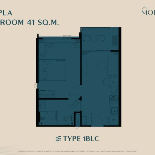 The Modeva, 1 bedroom apartments - from 29 m² to 58 m²