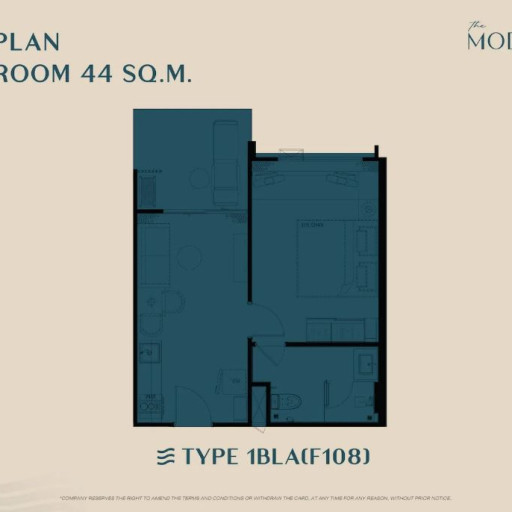 The Modeva, 1 bedroom apartments - from 29 m² to 58 m²