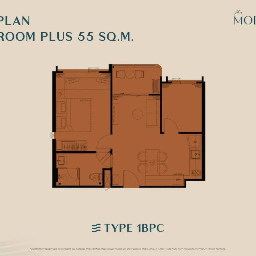 The Modeva, 1 bedroom apartments - from 29 m² to 58 m²