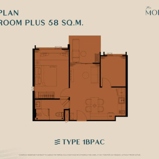 The Modeva, 1 bedroom apartments - from 29 m² to 58 m²
