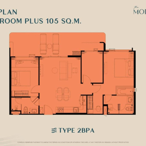 The Modeva, 2 bedroom apartments - from 65 m² to 113 m²