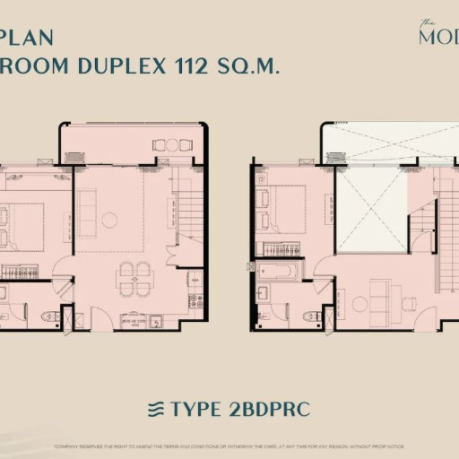 The Modeva, 2 bedroom apartments - from 65 m² to 113 m²