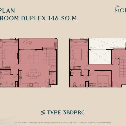 The Modeva, 3 bedroom apartments - from 138 m² to 148 m²